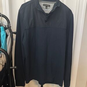 Banana Republic Navy Quarter-Zip Pullover